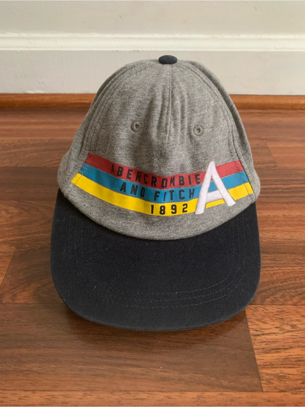 Abercrombie and Fitch Hat SnapBack 1892 Embroidered A Striped Retro Cap